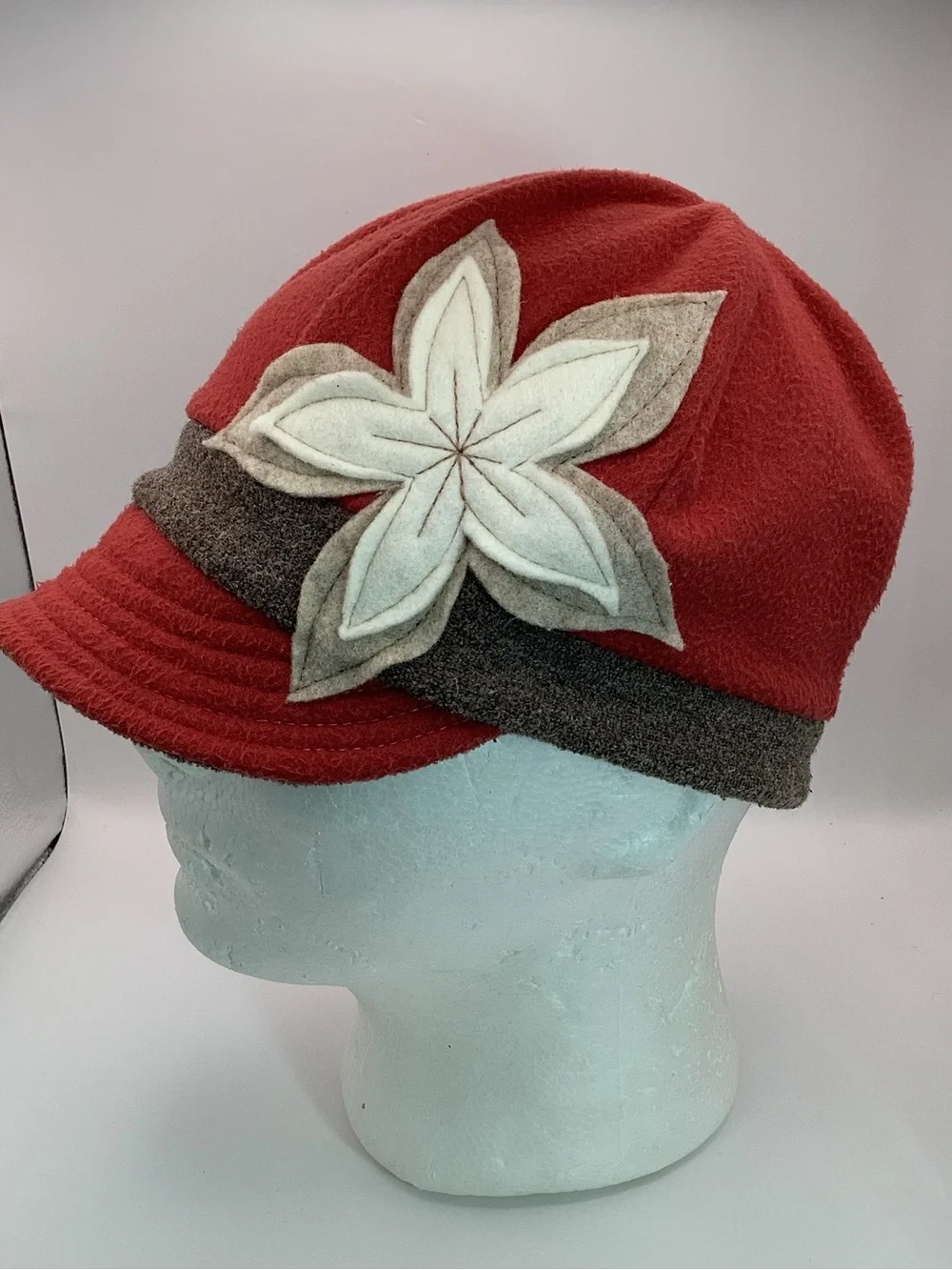 Flip Side Hat with Flower O/S